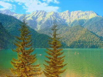 Поход по Абхазии плато Арабика- озеро Рица